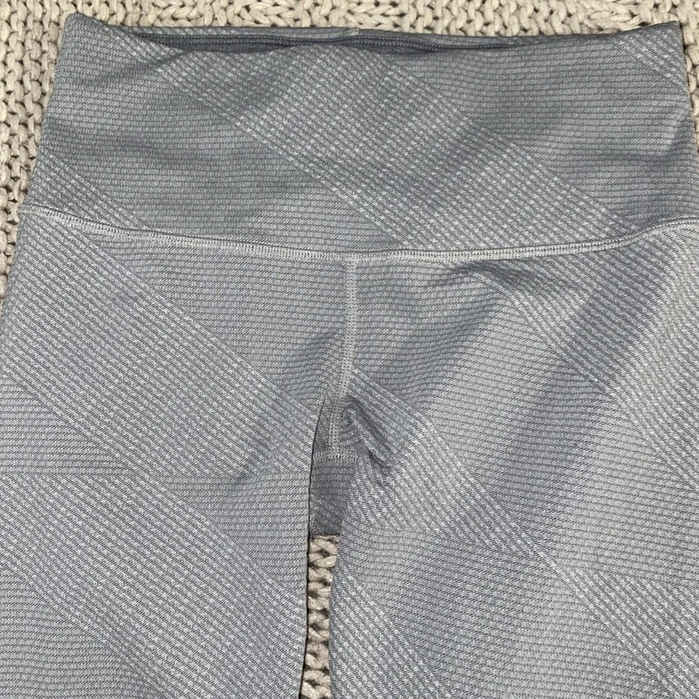 Prana NWOT Gray Ribbed‎ Pattern Leggings Capri Cropped XS Athletic